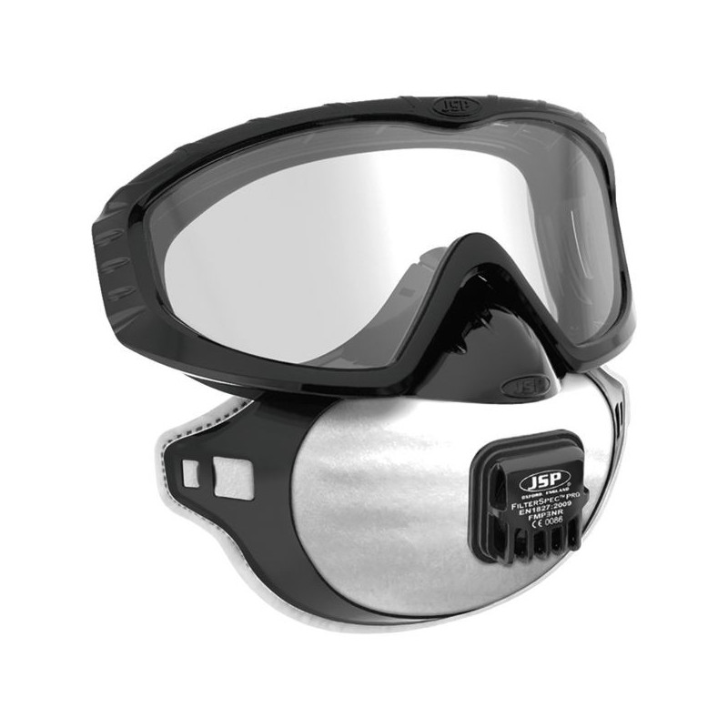 Lunettes-masque de protection ventilée incolore - oculaire PC - AFS -  Application Fast Set