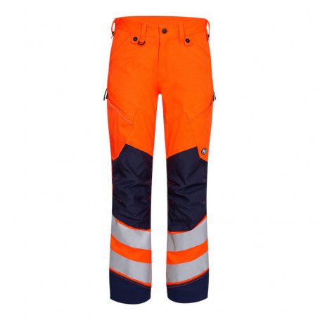 Pantalon HV2 Stretch Orange fluo/ Bleu marine