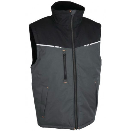 Gilet Gaspare Gris/Noir